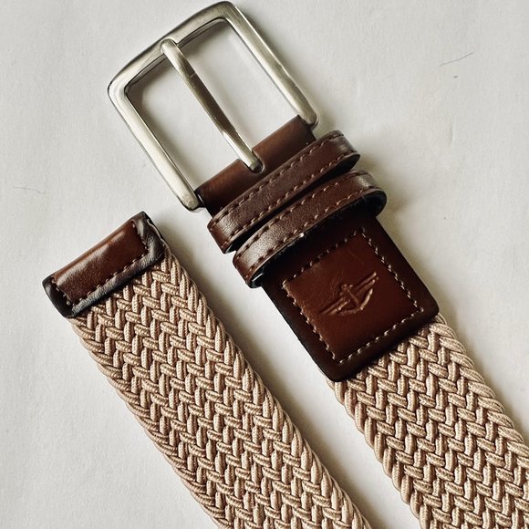 DOCKERS Men's Woven/Braided Elastic Stretch Belt NWOT Size M 34-46 - Picture 1 of 4